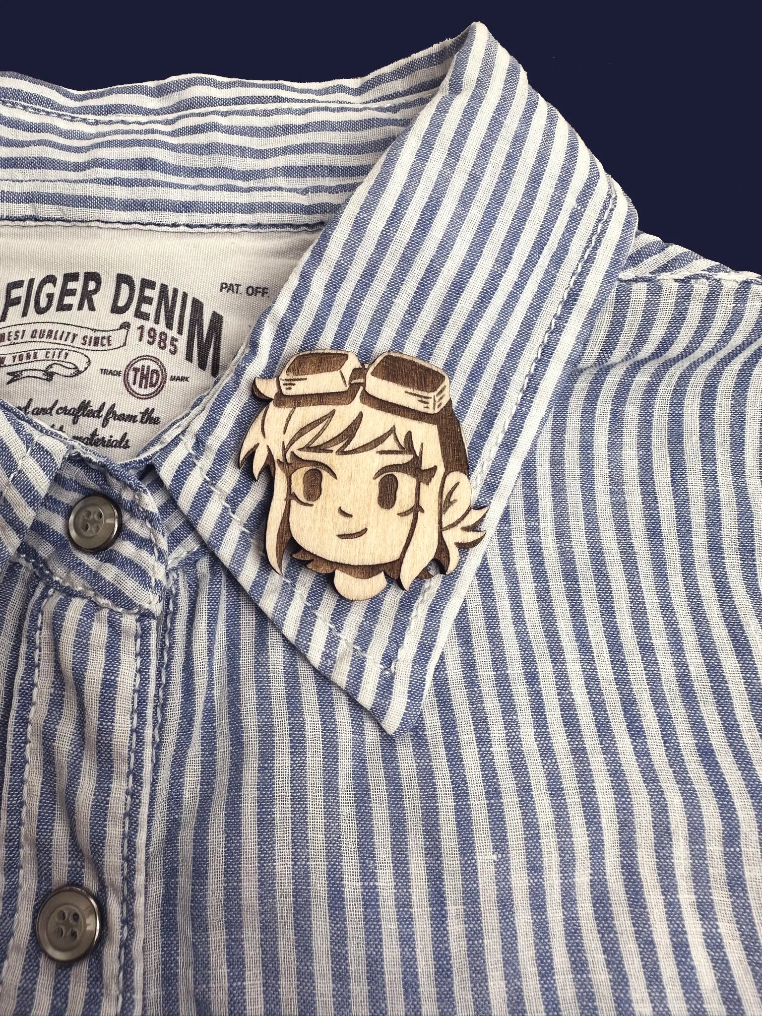 Ramona Flowers - Handmade Wooden Pin