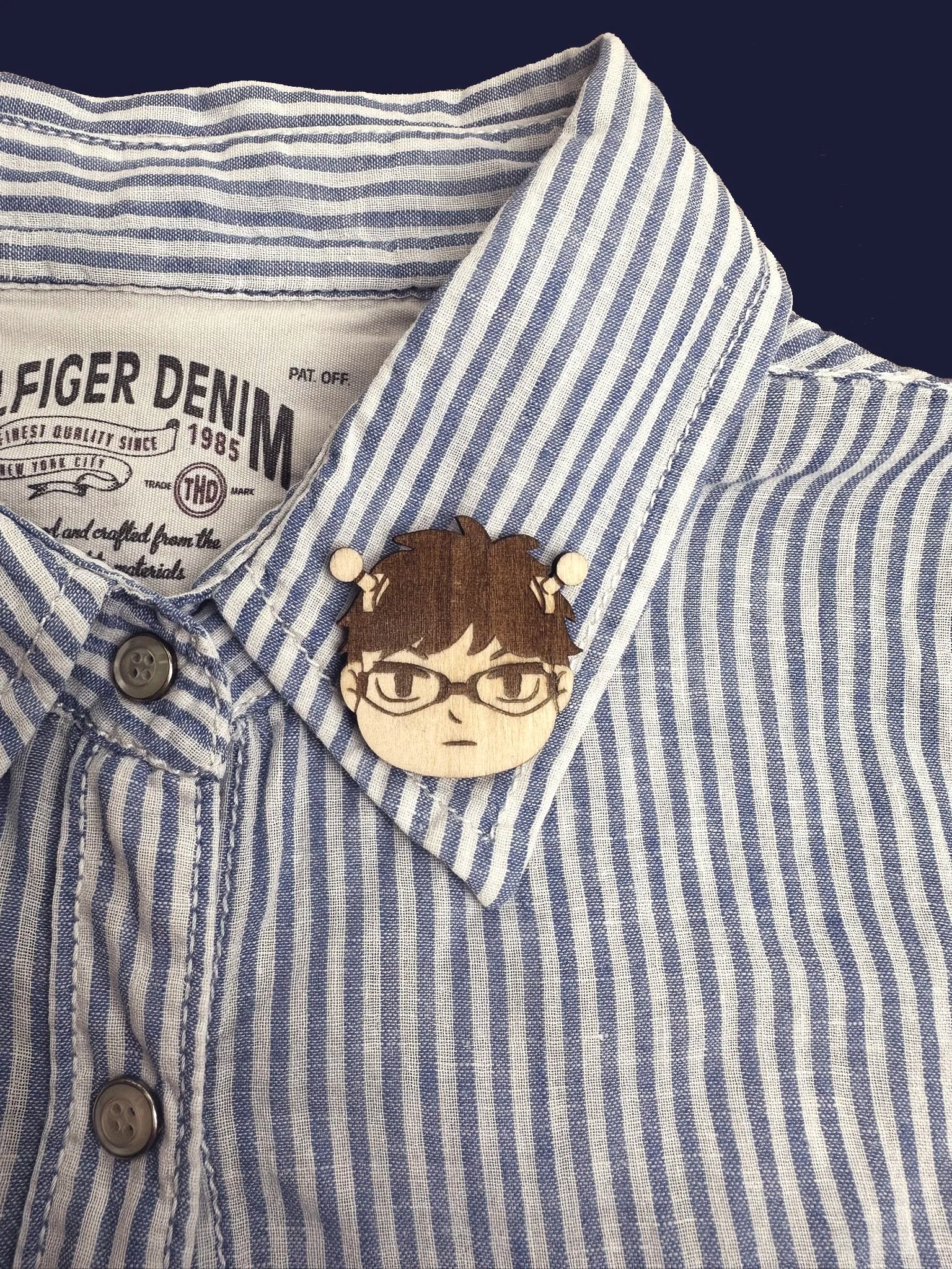 Saiki K - Handmade Wooden Pin