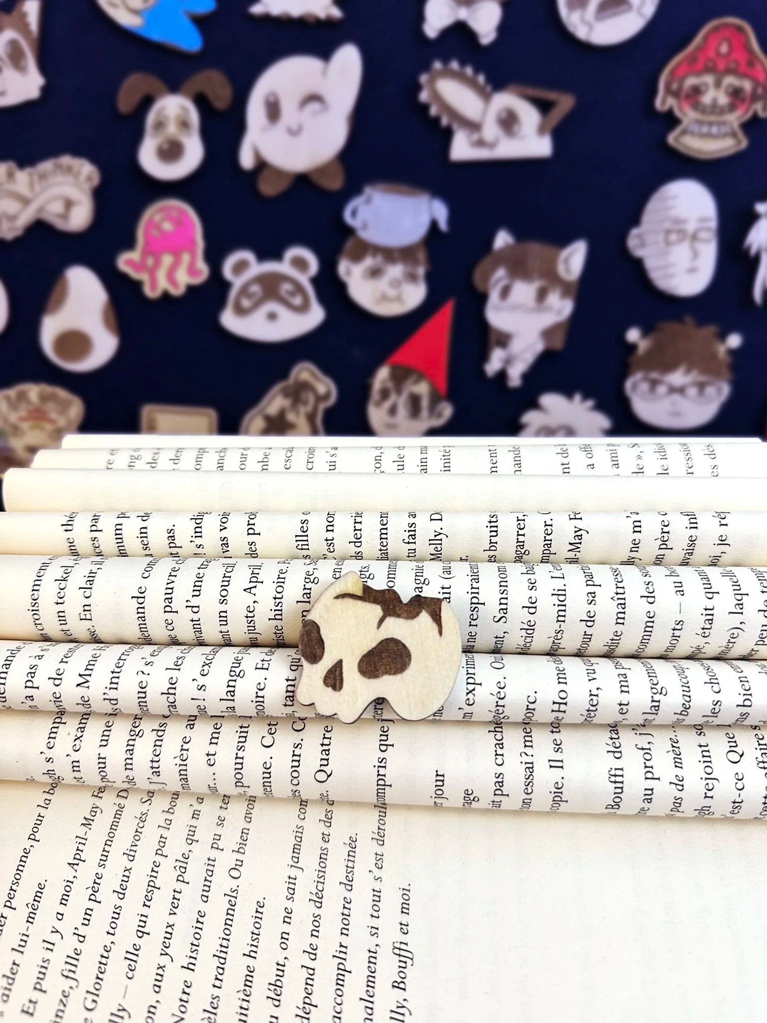 Skull - Handmade Wooden Pin