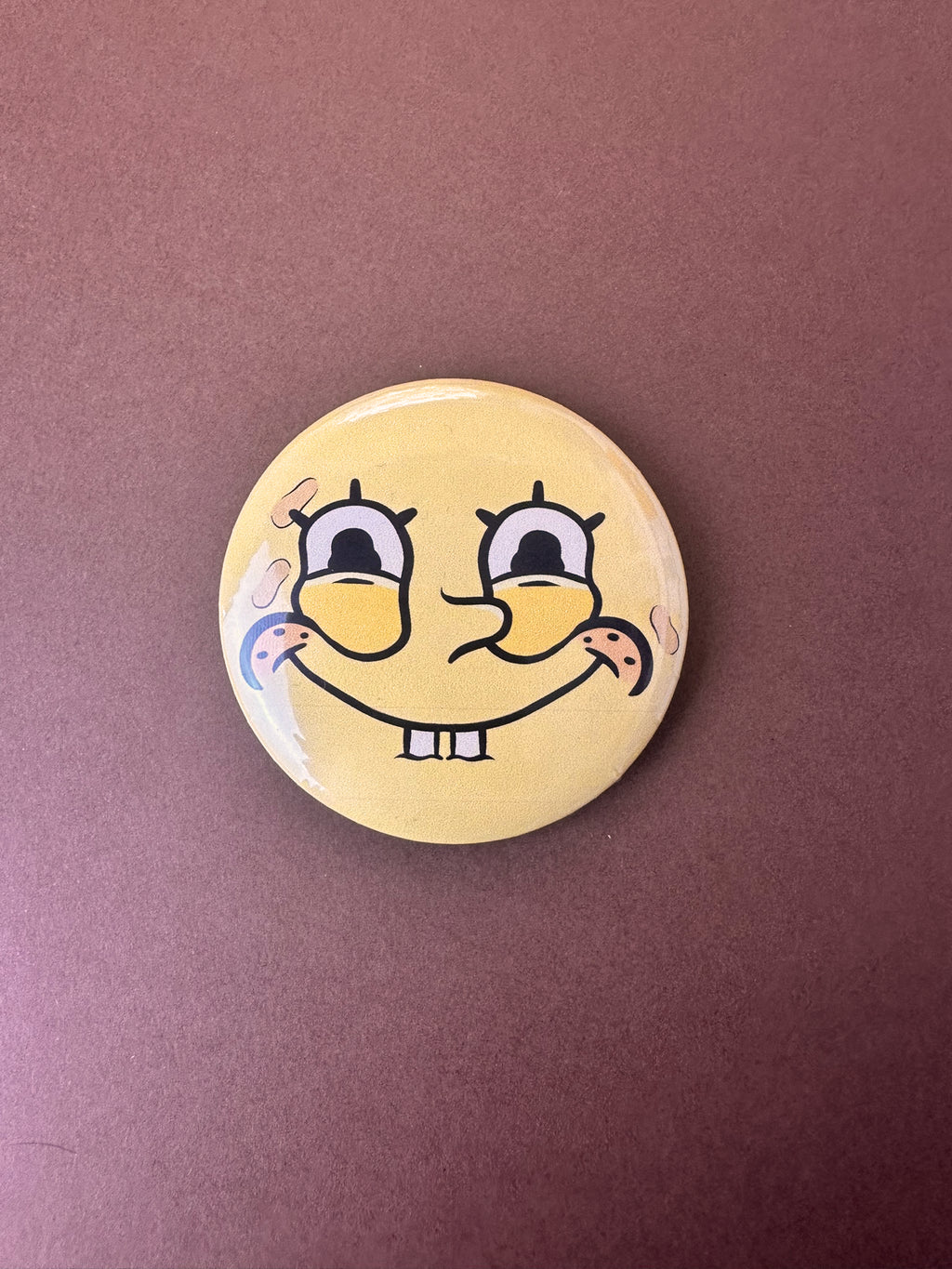 Spongebob and Squidward - Large badge