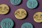 Spongebob and Squidward - Large badge