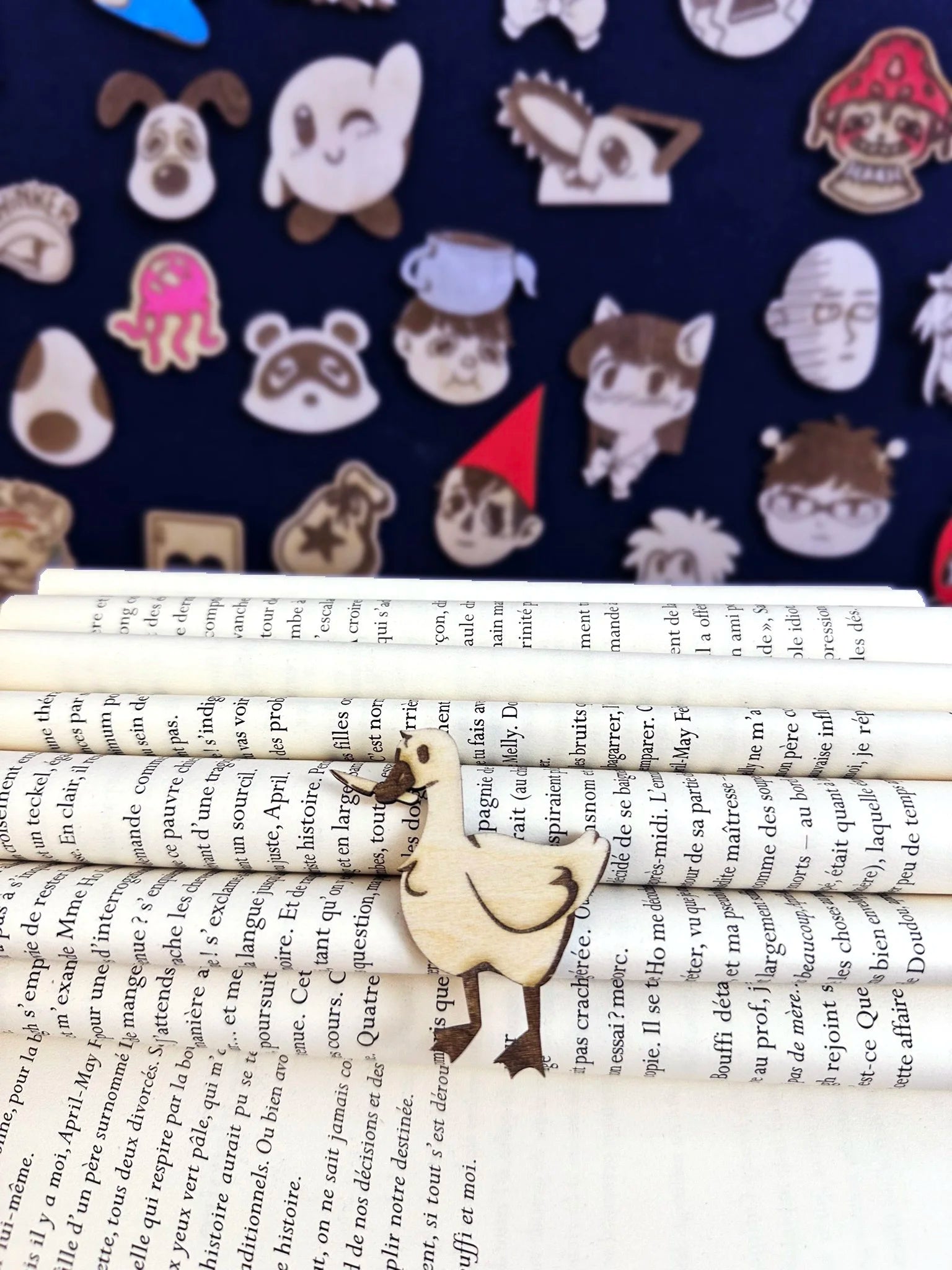 Untitled Goose Game - Handmade Wooden Pin